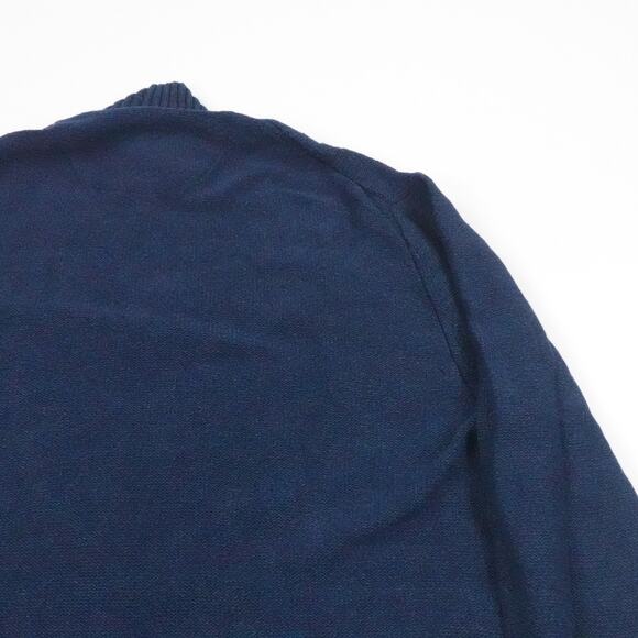 Robert Graham Sweater Mens Large‎ Blue Cable Knit Button Cardigan Fisherman - Picture 12 of 16